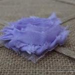 Six Shabby Chic Flowers - Lavender (light Purple)