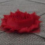 Six Shabby Chic Flowers - Love (red)