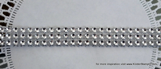 3 yards - Faux Rhinestone Trim - Silver (More colors available)