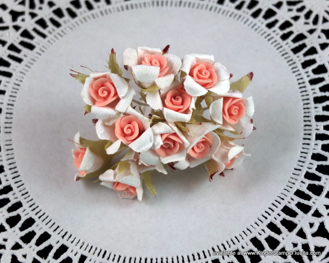 12 - Handmade Porcelain and Mulberry Flowers - Baby Pink 